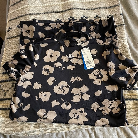 Adidas Originals bellista floral velvet dress S - Picture 4 of 4